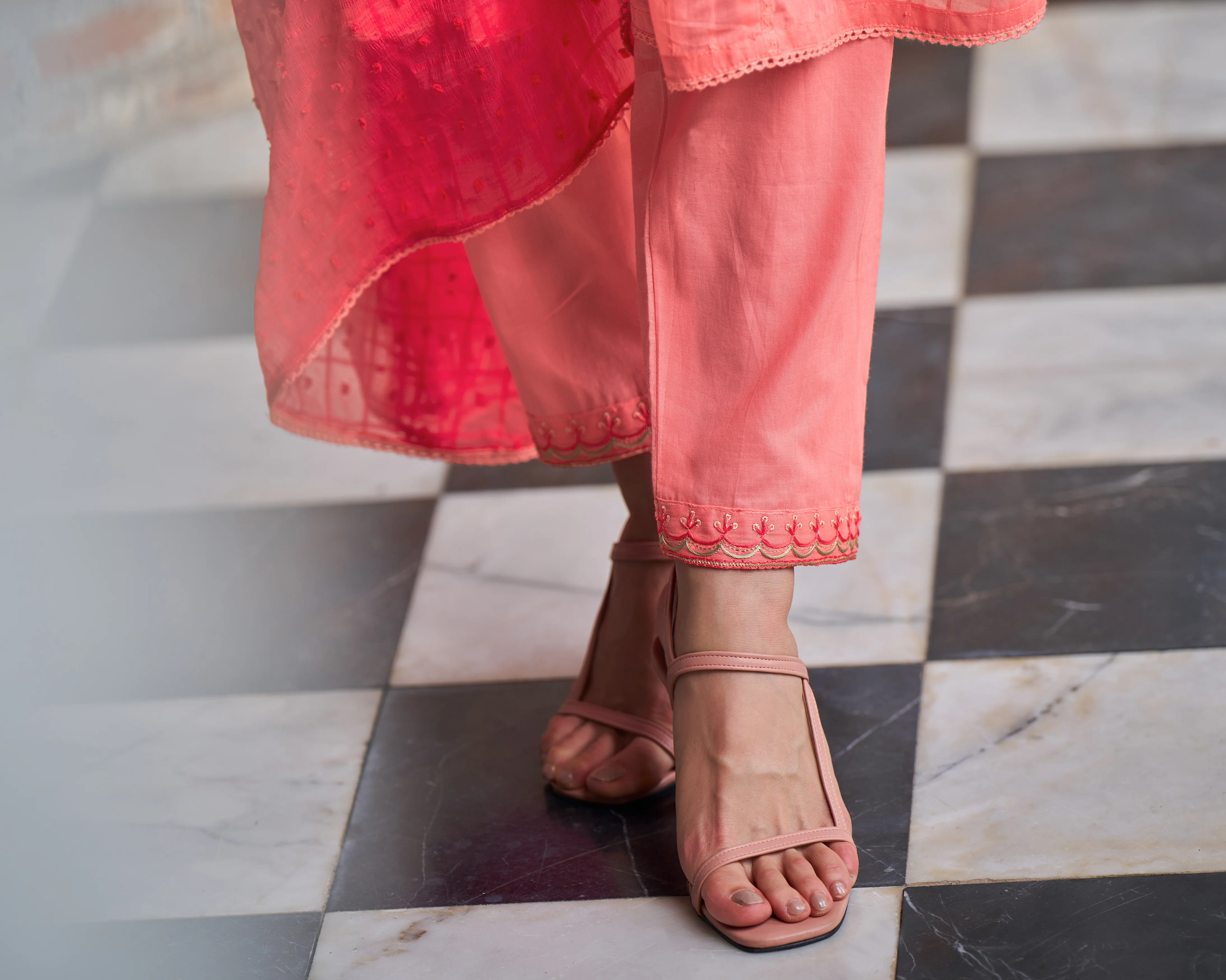 Kabila Apricot Suit Set - Image 6